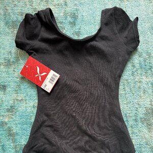 Kids' Capezio dance leotard short sleeve Sz S NWT